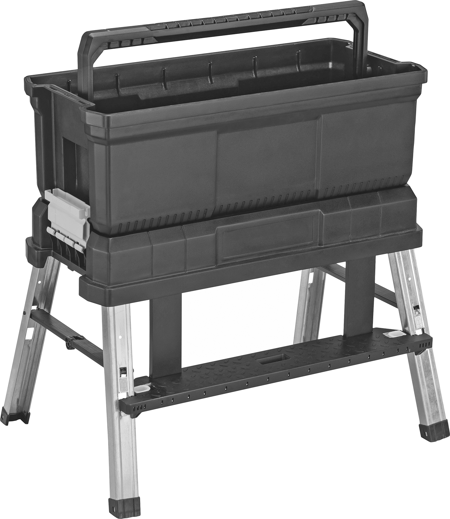 Step Stool With Toolbox Attached