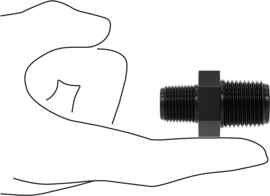 Kimyasallar için UV Dayanıklı Polipropilen Boru Bağlantı Parçası, Düz Redüktör, 1/2 NPT Erkek x 3/8 NPT Erkek