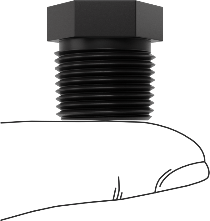 Kimyasallar için UV Dayanıklı Polipropilen Boru Bağlantı Parçası, Burç Adaptörü, 3/8 NPT Erkek x 1/8 NPT Dişi