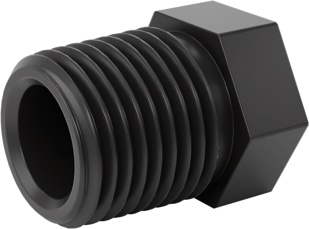 Kimyasallar için UV Dayanıklı Polipropilen Boru Bağlantı Parçası, Burç Adaptörü, 1/4 NPT Erkek x 1/8 NPT Dişi