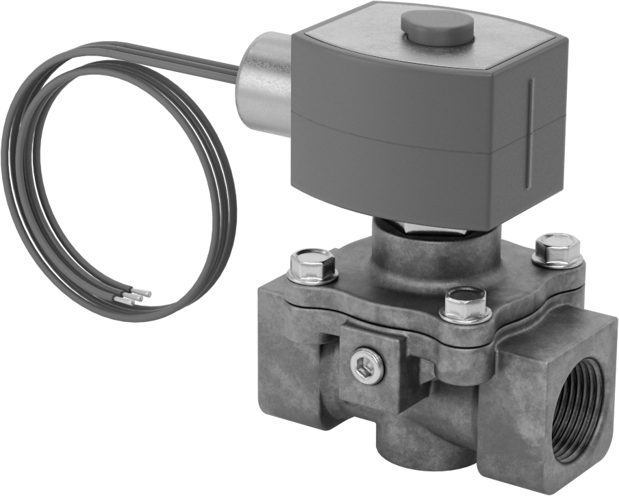 Solenoid Açma/Kapama Vanası, Doğal Gaz ve Propan için, 120V AC, 3/4 Dişi NPT