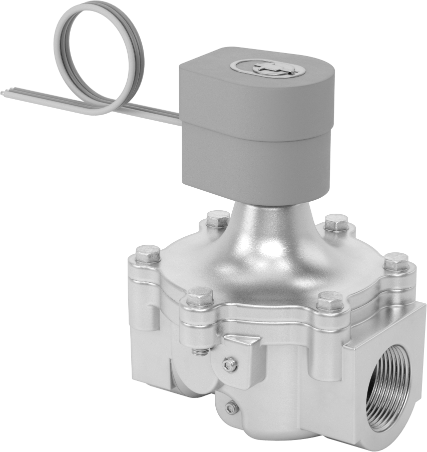 Solenoid Açma/Kapama Vanası, Doğal Gaz ve Propan için, 120V AC, 1-1/4 Dişi NPT