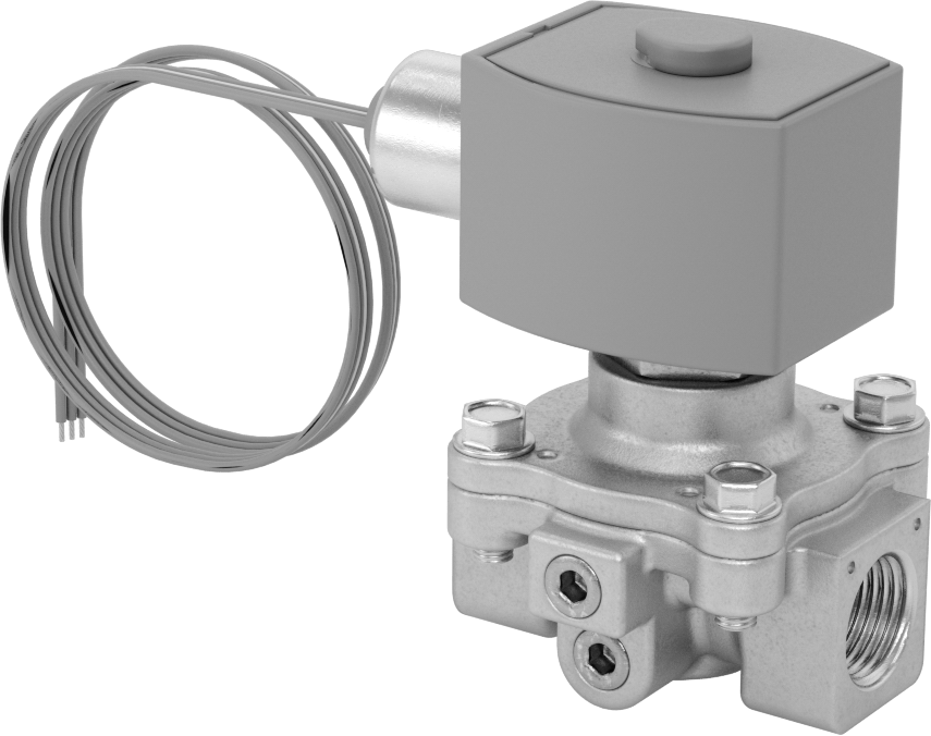 Solenoid Açma/Kapama Vanası, Doğal Gaz ve Propan için, 240V AC, 1/2 Dişi NPT