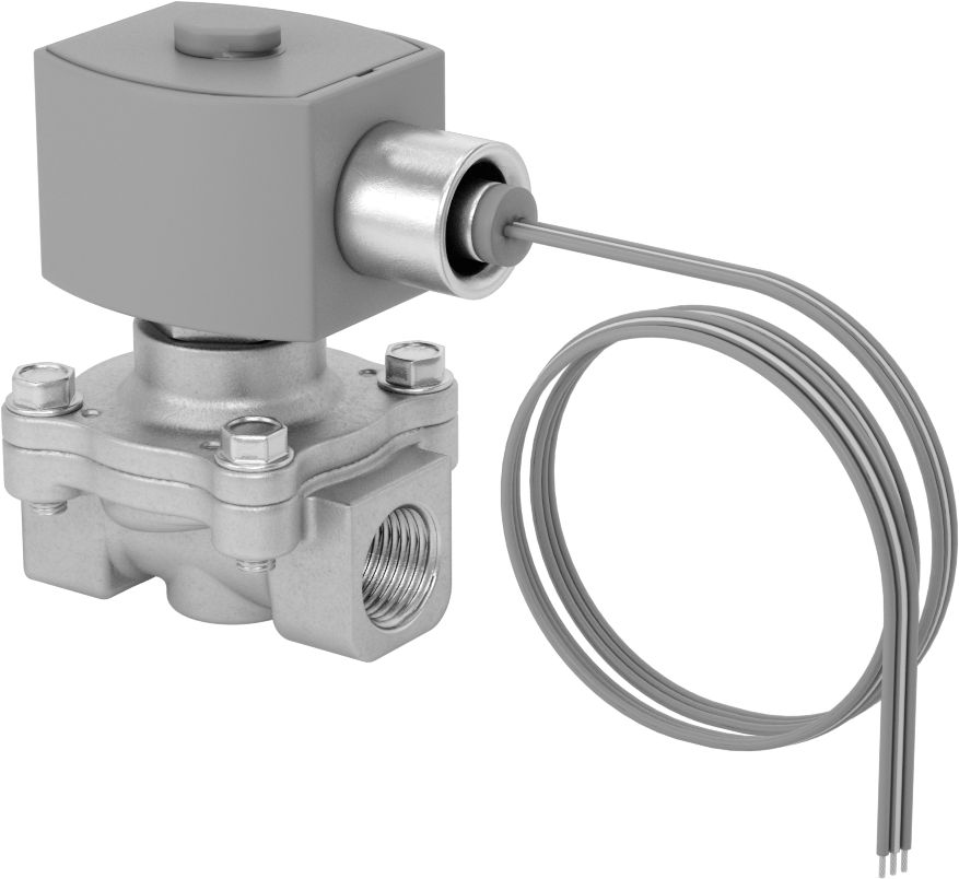 Solenoid Açma/Kapama Vanası, Doğal Gaz ve Propan için, 240V AC, 1/2 Dişi NPT