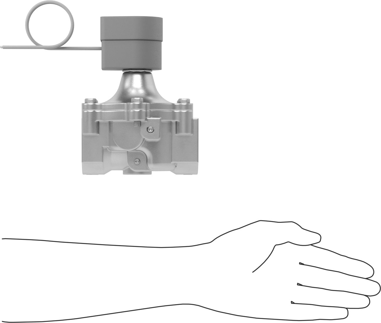 Solenoid Açma/Kapama Vanası, Doğal Gaz ve Propan için, 240V AC, 1 Dişi NPT