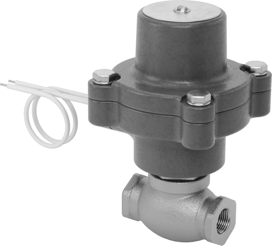 Bronz Tehlikeli Ortamlar için Solenoid Açma/Kapama Vanası, Normalde Kapalı, 120V AC, 1/2 NPT Dişi