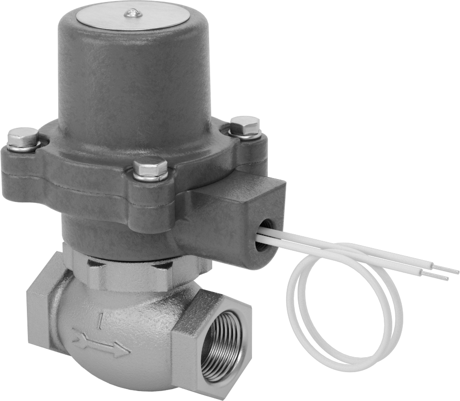 Bronz Tehlikeli Ortamlar için Solenoid Açma/Kapama Vanası, Normalde Kapalı, 120V AC, 1 NPT Dişi