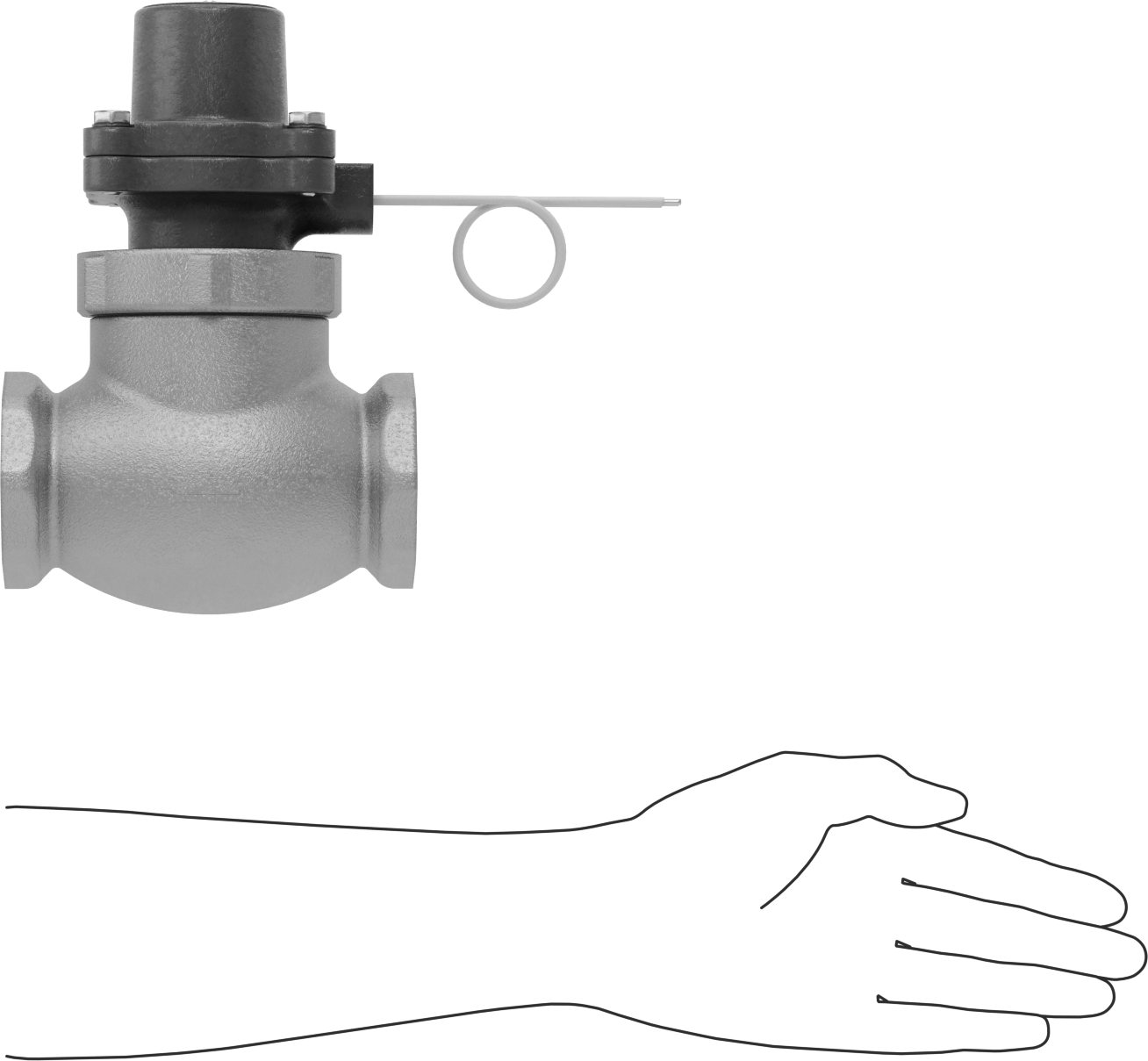 Bronz Tehlikeli Ortamlar için Solenoid Açma/Kapama Vanası, Normalde Kapalı, 120V AC, 2 NPT Dişi