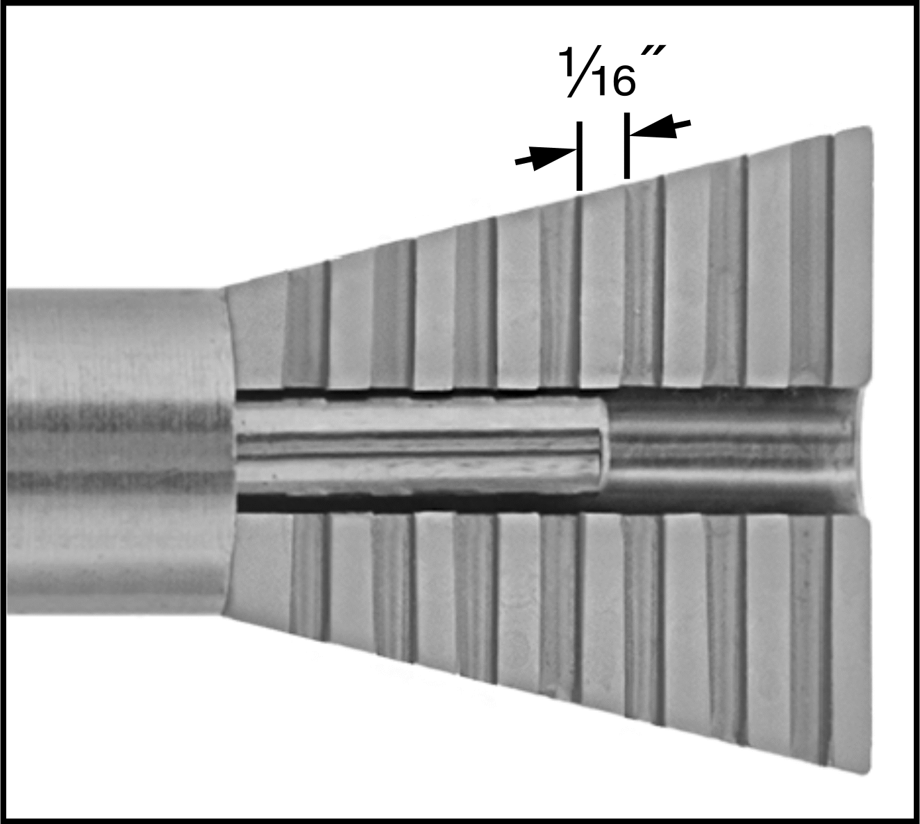 Tungsten Elektrot Çıkıntı Ölçer, 0“ ila 0,5” Ölçüm Aralığı