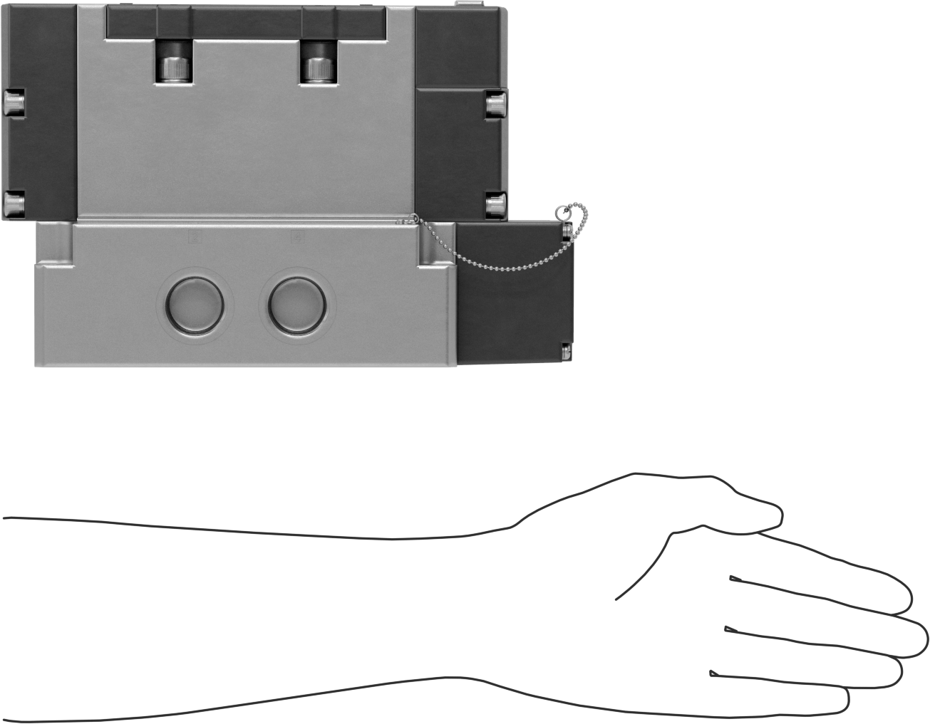 Elektrikli Hava Yön Kontrol Vanası, İki Eylemli, Tek Solenoid, 3/4 NPTF, 120V AC