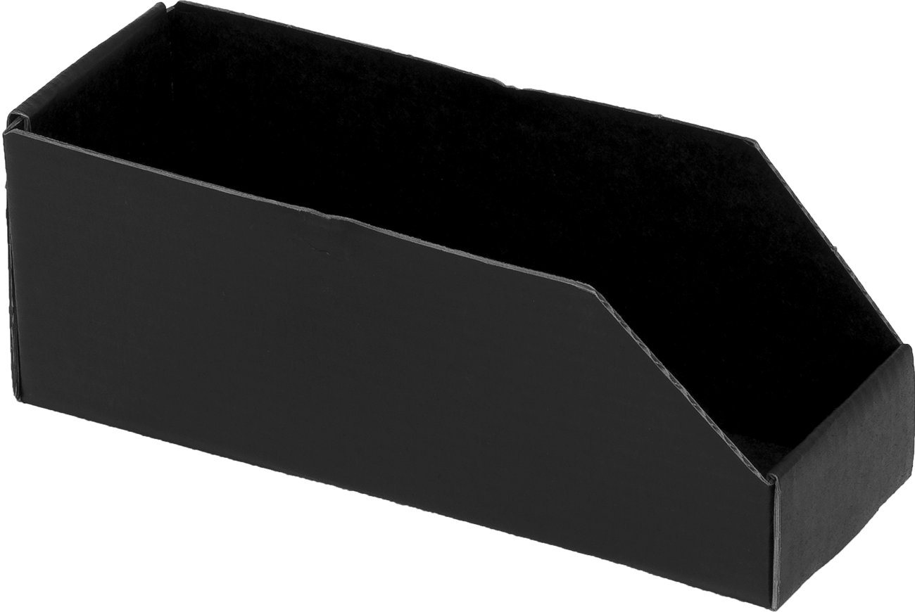 Montajı Kolay İletken Karton Kutu, 4" Genişlik, 12" Derinlik, 4-1/2" Yükseklik