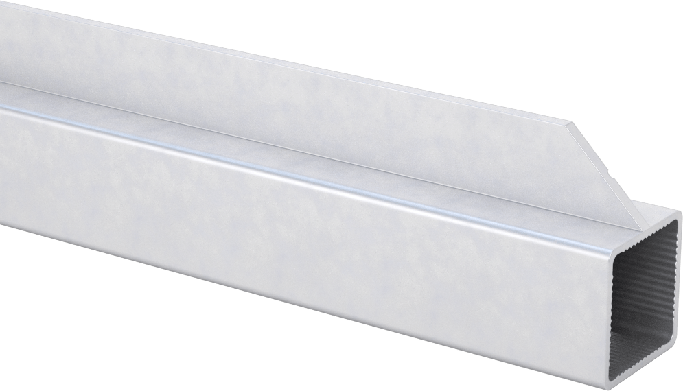 Pres Geçmeli Çerçeve Bağlantı Elemanı, Hızlı Açılır Ray, Tek Flanşlı, 1“ Yükseklik x 1” Genişlik
