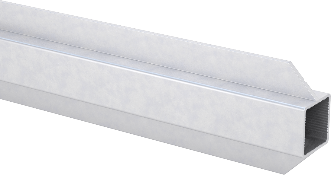 Pres Geçmeli Çerçeve Bağlantı Elemanı, Hızlı Açılır Ray, I-Flanşlı, 1“ Yükseklik x 1” Genişlik