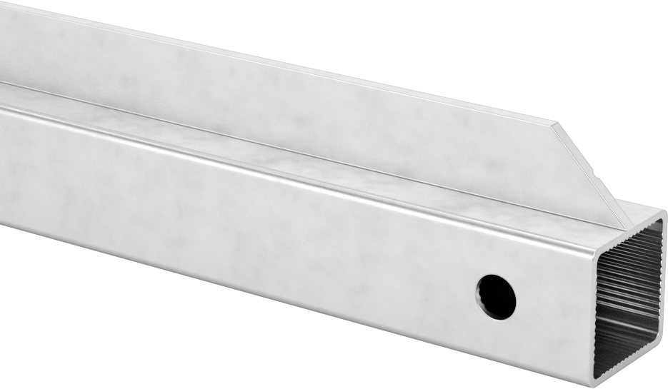 Pres Geçmeli Çerçeve Bağlantı Elemanı, Hızlı Açılır Ray, L-Flanş, 1/4" Kalınlığında Panel, 1" x 1"