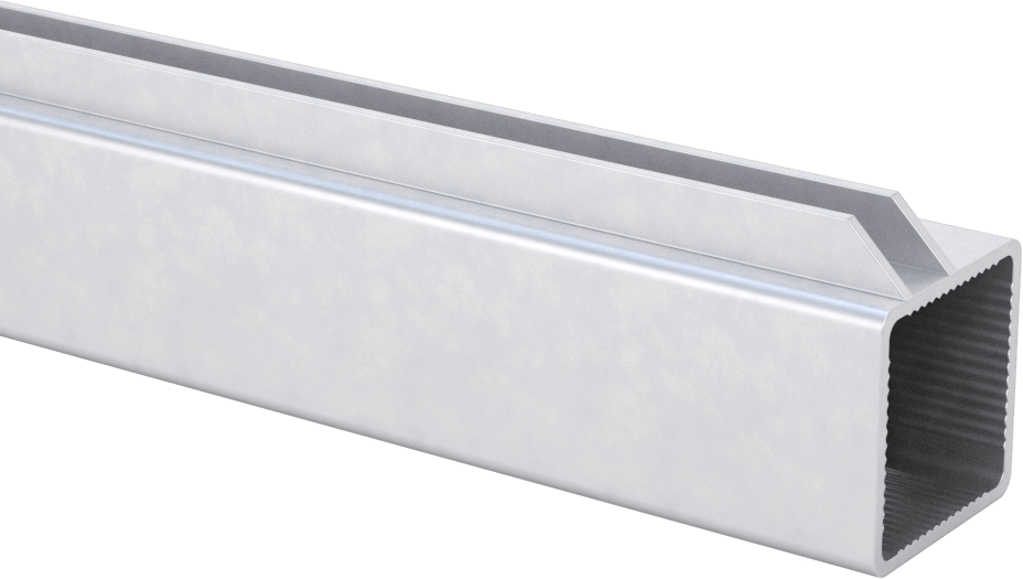 Pres Geçmeli Çerçeve Bağlantı Elemanı, Hızlı Açılır Ray, Tek Yivli, 1“ Yükseklik x 1” Genişlik
