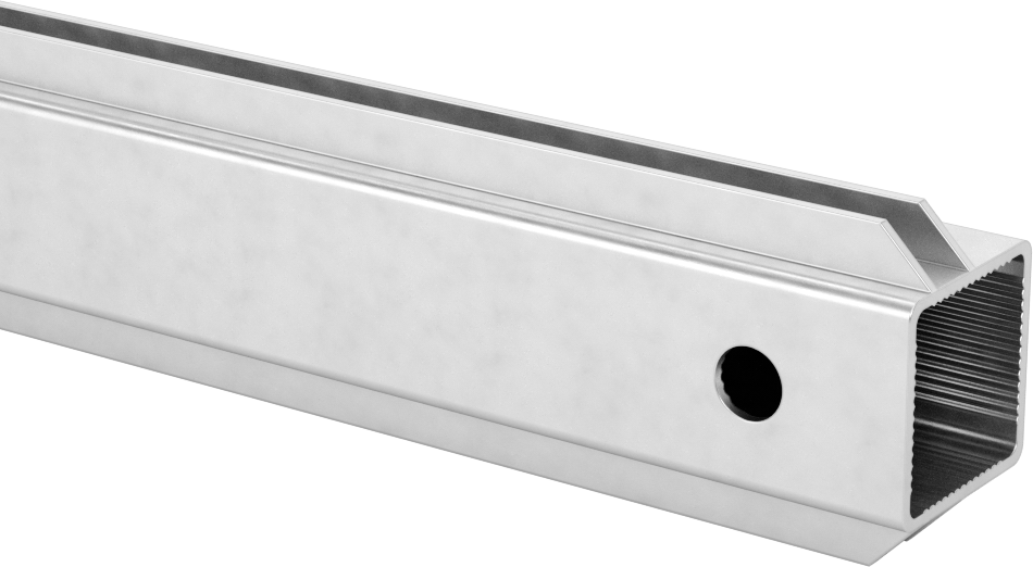 Pres Geçmeli Çerçeve Bağlantı Elemanı, Hızlı Açılır Ray, T-Yivli, 1“ Yükseklik x 1” Genişlik