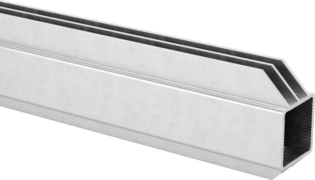 Pres Geçmeli Çerçeve Bağlantı Elemanı, Hızlı Açılır Ray, Çift I-Yivli, 1“ Yükseklik x 1” Genişlik