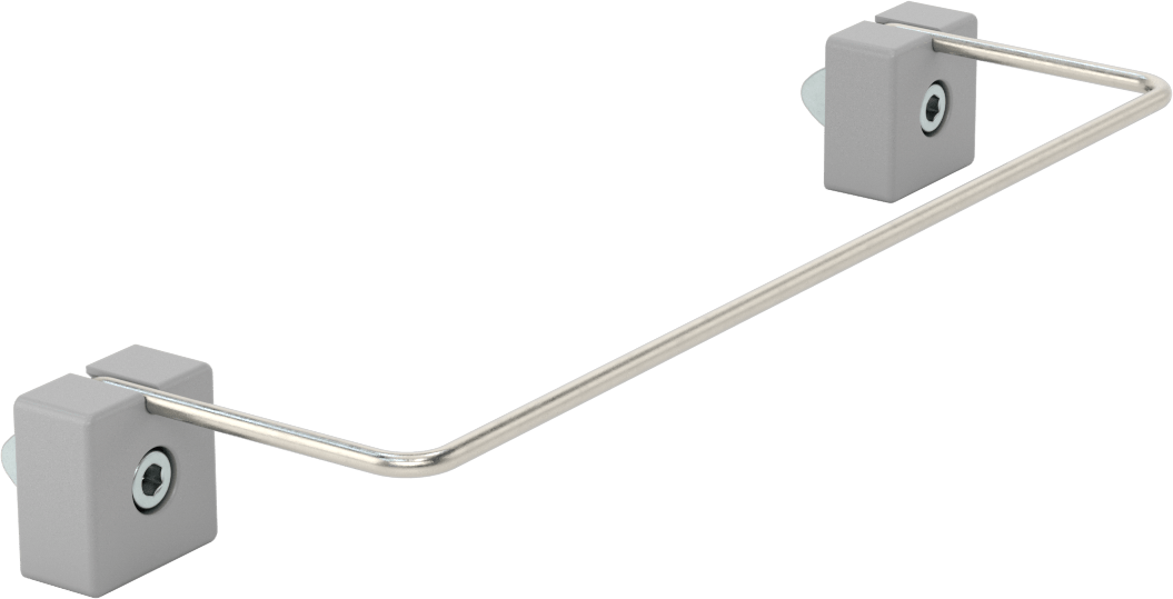 T-Yivli Çerçeve, 1,5 inç ve 40 mm Yüksek Ray için Çubuk Alet Tutucu, 9-7/16" Genişlik