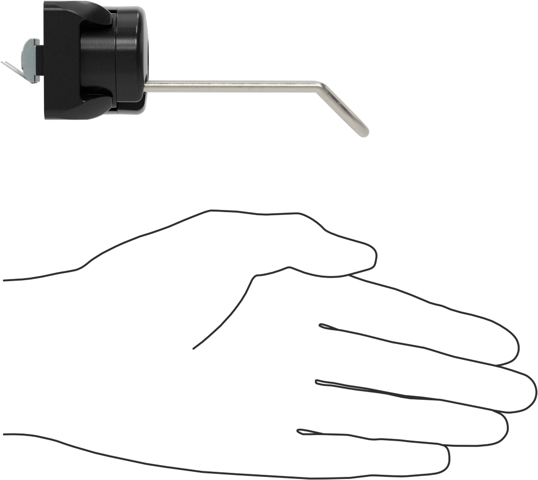 T-Yivli Çerçeve, 45 mm Yüksek Ray için Kanca Alet Tutucu, 4-3/8" Çıkıntı