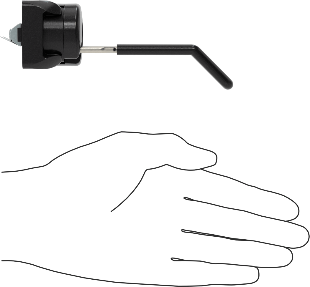 T-Yivli Çerçeve, Kanca Alet Tutucu 1,5 inç ve 40 mm Ray, 4-15/16" Çıkıntı