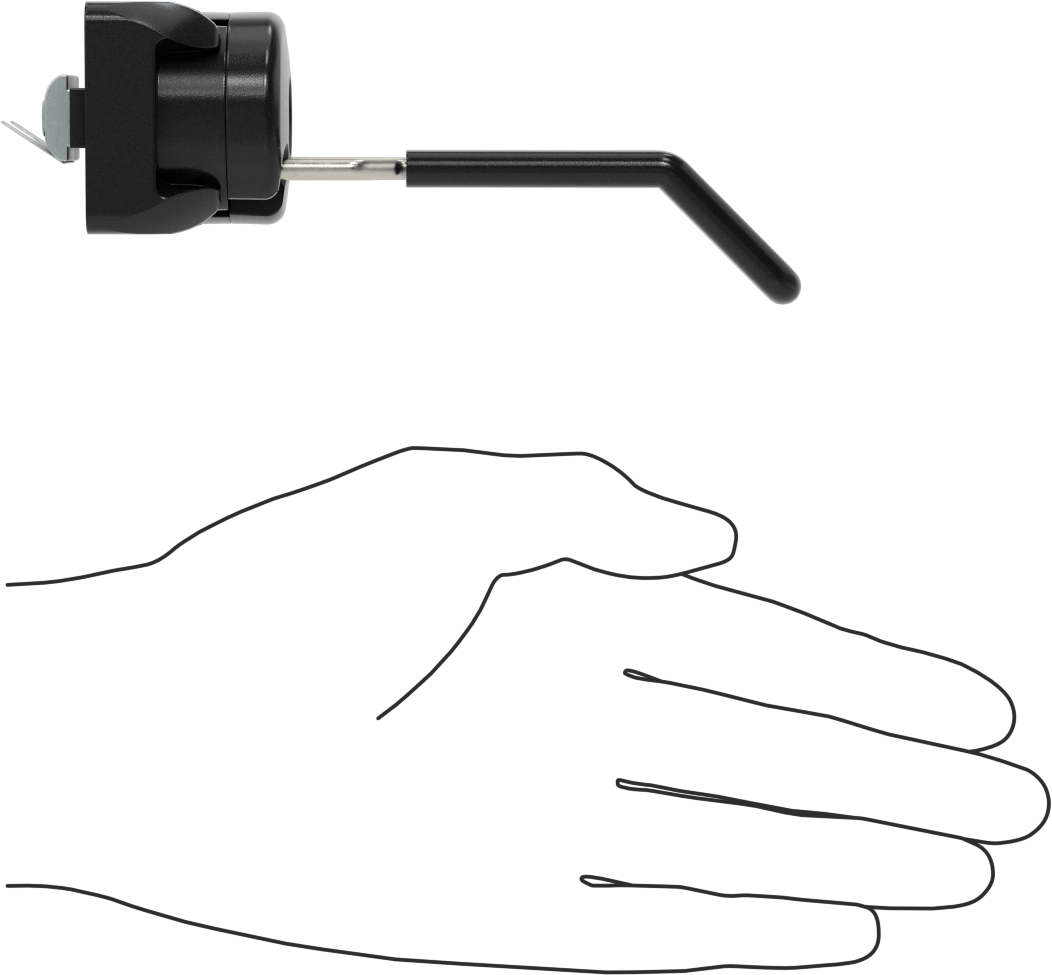 T-Yivli Çerçeve, 45 mm Yüksek Ray için Kanca Alet Tutucu, 1/2" Genişlik