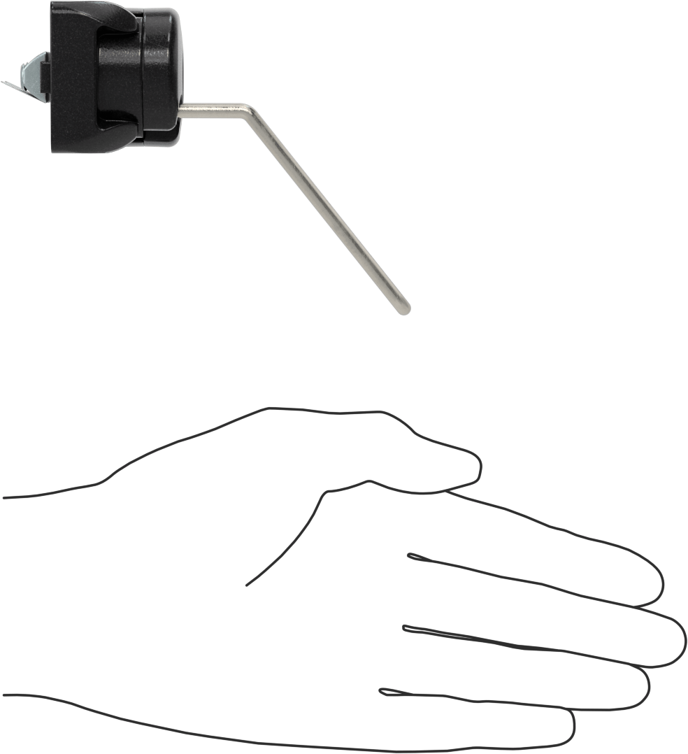 T-Yivli Çerçeve, Kanca Alet Tutucu, 1,5 inç ve 40 mm Ray, 3-13/16" Çıkıntı