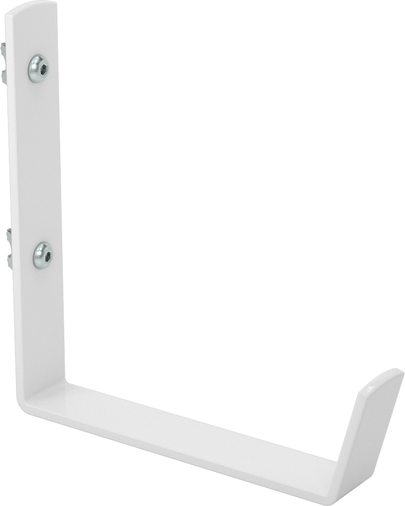 T-Yivli Çerçeve, 1" Yüksek Ray için Kanca Alet Tutucu, 1" Genişlik, 6-3/8" Çıkıntı