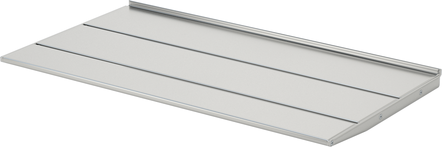 T-Yivli Çerçeve, 1,5 inç ve 40 mm Yüksek Raylı Katı Raf, 12-5/8" Çıkıntı