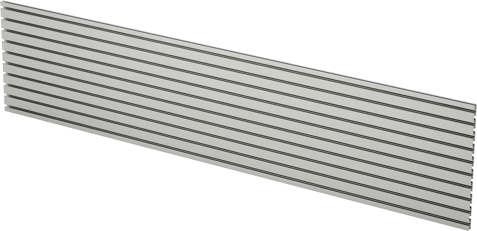 T-Yivli Panel, 72“ Genişlik x 15-3/4” Yükseklik T-Yivli Çerçeve için
