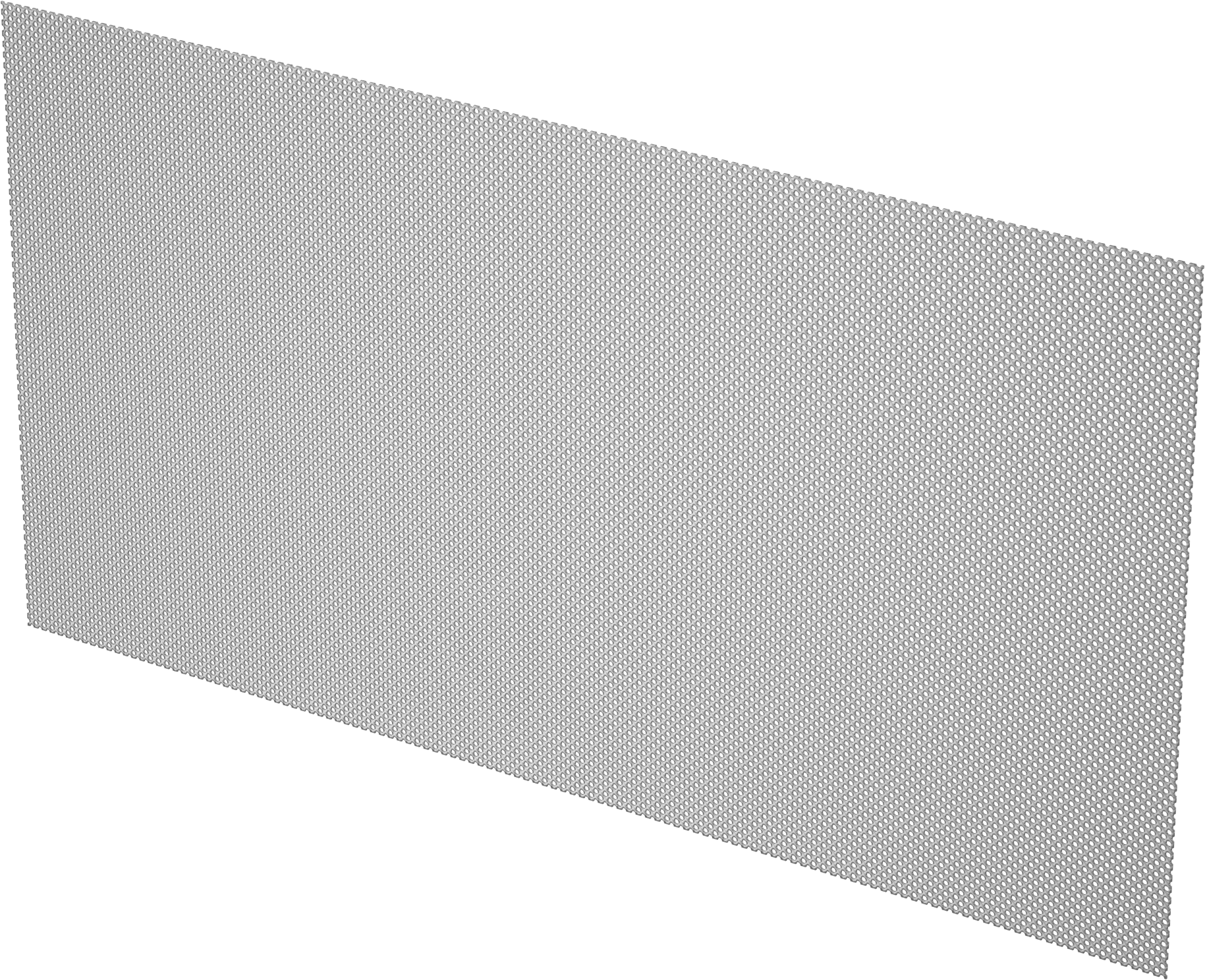 T-Yivli Çerçeve, Gümüş Delikli Panel, 8 Fit Uzunluk x 4 Fit Genişlik