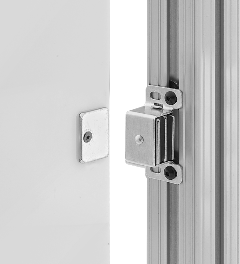 Rail-to-Panel Magnetic Latch