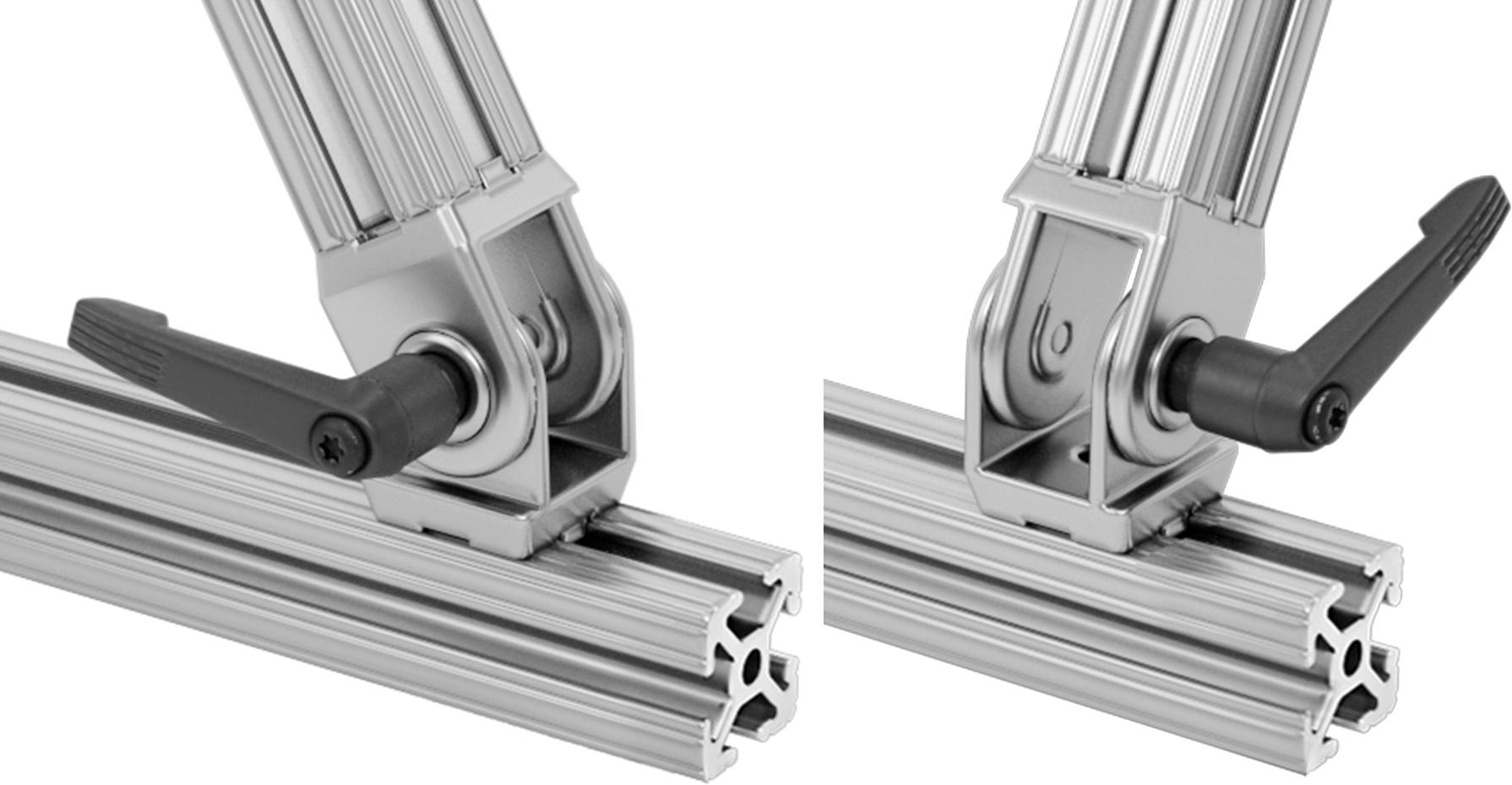 Inline/Perpendicular Pivot with Straight Arms