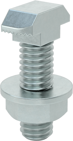 T-Yivli Çerçeve, Çekiç Somunu ve 5/16"-18 Dişli Saplama, 1,5 inç ve 40 mm Ray