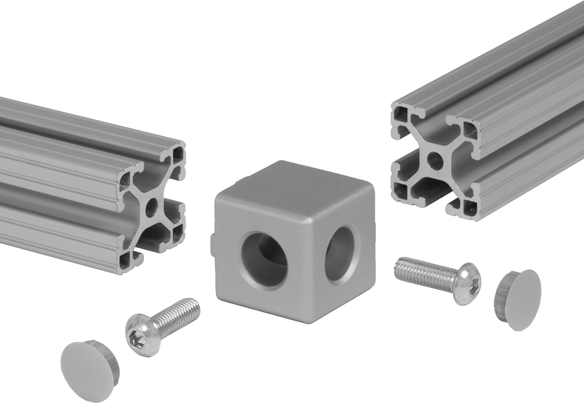 Outside Corner Bracket for Four Slot Rails