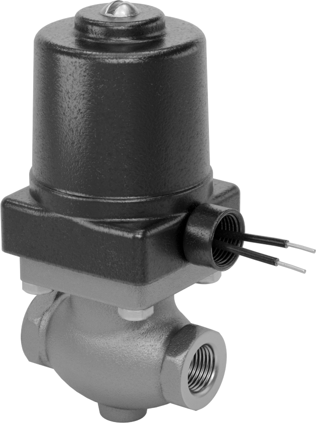 Bronz Gövdeli Solenoid Açma/Kapama Vanası, Kriyojenik Sıvılar için, 24V AC, 1/2 NPT Dişi