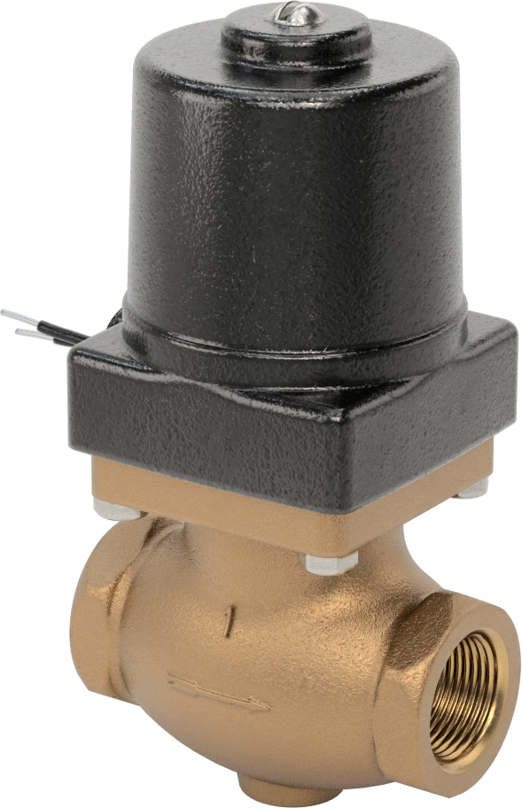 Bronz Gövdeli Solenoid Açma/Kapama Vanası, Kriyojenik Sıvılar için, 24V AC, 1 NPT Dişi