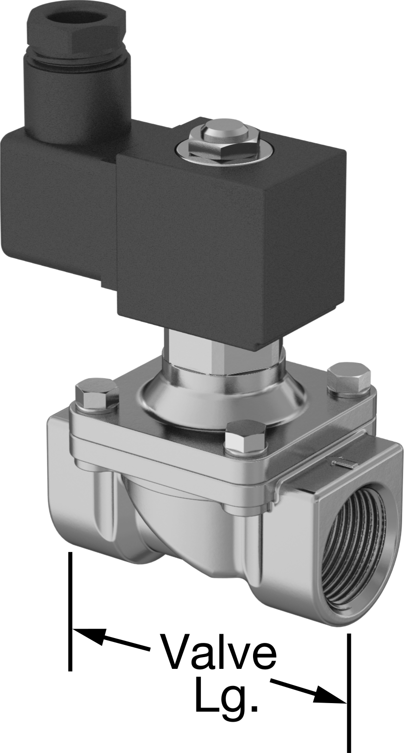 Pirinç Gövde Solenoid Açma/Kapama Vanası, Normalde Kapalı, 24V AC, 3/4 BSPP Dişi, 2,8 Cv