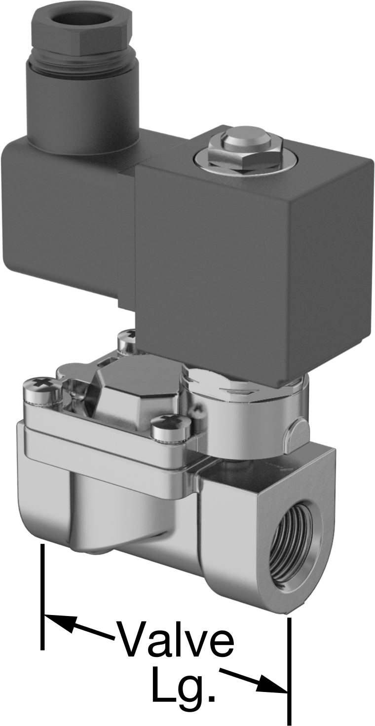 Pirinç Gövde Solenoid Açma/Kapama Vanası, Normalde Açık, 120V AC, 3/8 NPT Dişi, 4,2 Cv