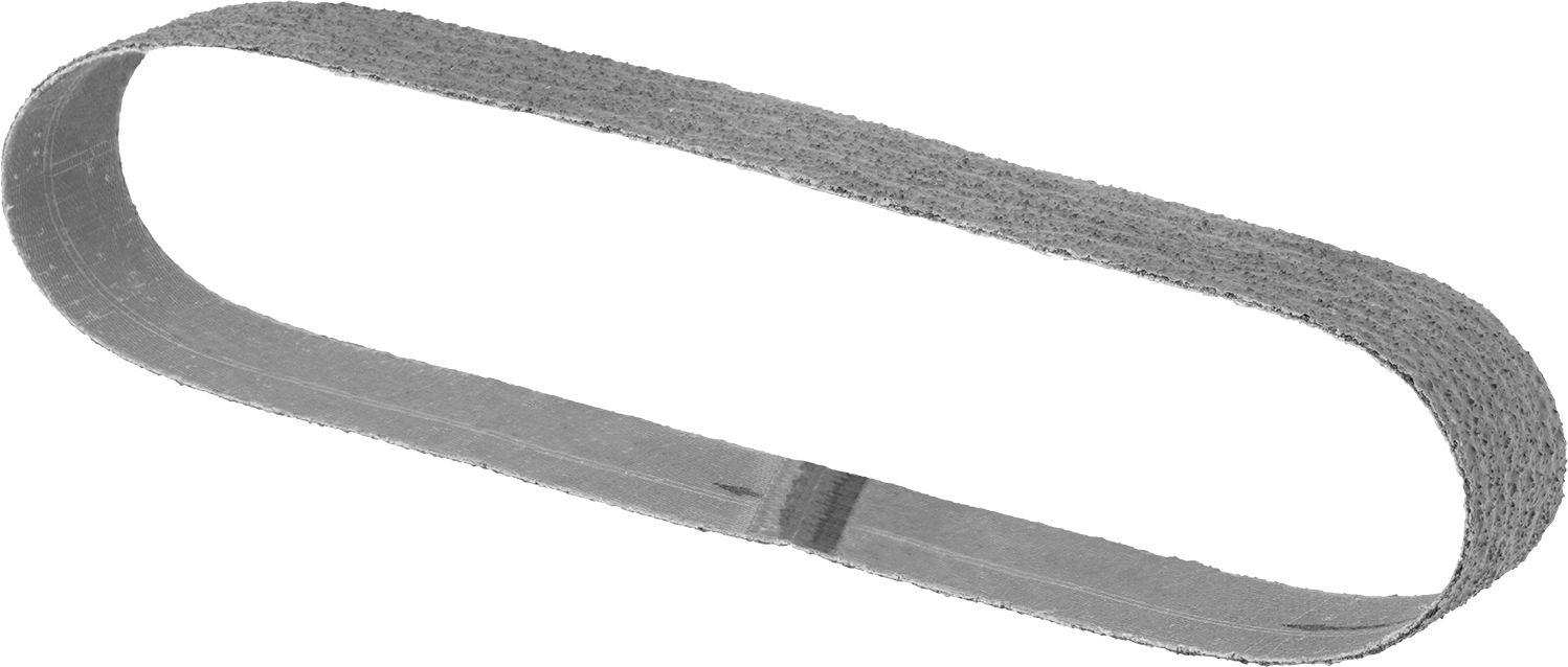 Uzun Ömürlü Suya Dayanıklı Zımpara Bandı, Pürüzlü Yüzey için, 24 Kum, 1-1/2" Genişlik, 30-11/16" Uzunluk