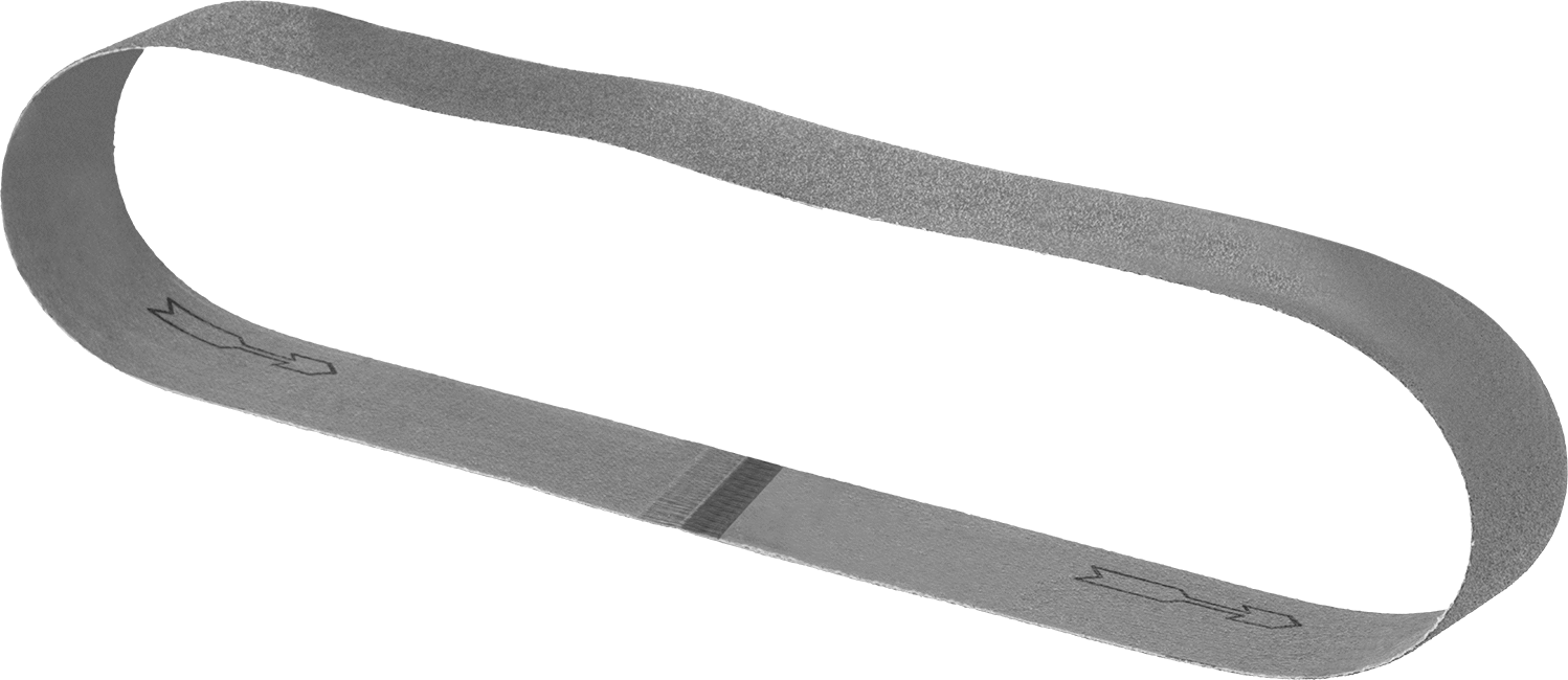 Uzun Ömürlü Suya Dayanıklı Zımpara Bandı, Pürüzlü Yüzey için, 80 Kum, 1-1/2" Genişlik, 30-11/16" Uzunluk
