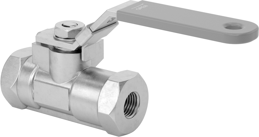 Yakıt için 316 Paslanmaz Çelik Açma/Kapama Vanası, Grafit Conta, 1/4 NPT Dişi, 1000 PSI @ 200°F Maksimum