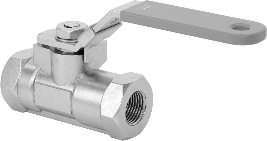 Yakıt için 316 Paslanmaz Çelik Açma/Kapama Vanası, Grafit Conta, 3/8 NPT Dişi, 1000 PSI @ 200°F Maksimum