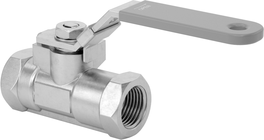 Yakıt için 316 Paslanmaz Çelik Açma/Kapama Vanası, Grafit Conta, 1/2 NPT Dişi, 1000 PSI @ 200°F Maksimum
