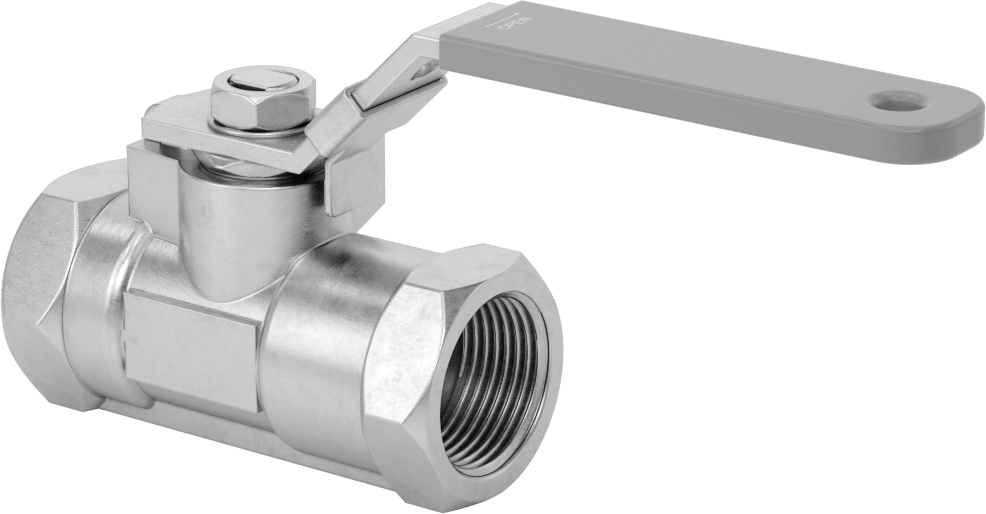 Yakıt için 316 Paslanmaz Çelik Açma/Kapama Vanası, Grafit Conta, 1 NPT Dişi, 1000 PSI @ 200°F Maksimum