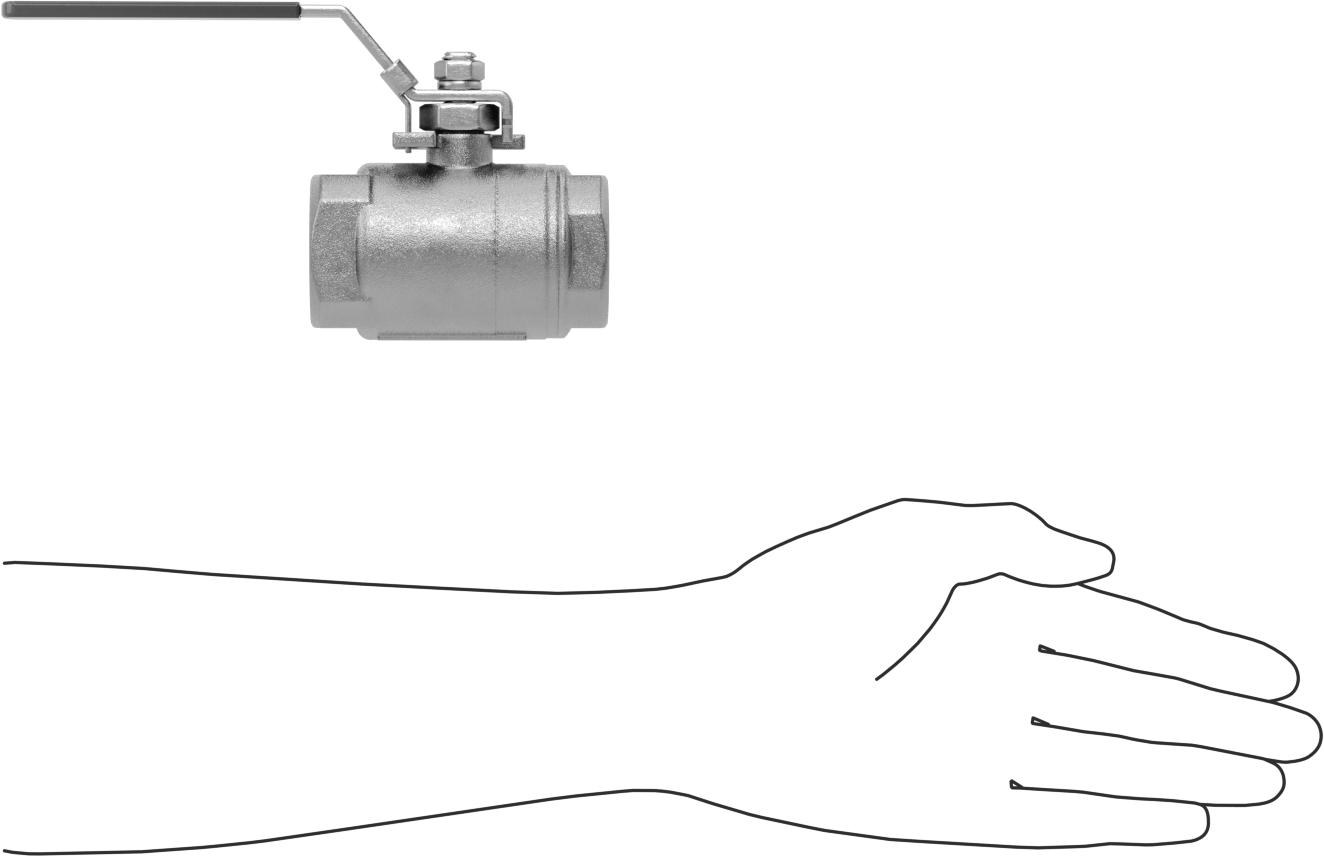 Yakıt için 316 Paslanmaz Çelik Açma/Kapama Vanası, Grafit Conta, 1 NPT Dişi, 2160 PSI @ 100°F Maksimum