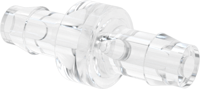 Çek Valf, Yüksek Çevrimli, Polikarbonat Gövde, 3/8" Boru İç Çapı için