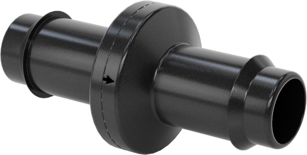 Çek Valf, Yüksek Çevrimli, Naylon Gövde, 3/8" Boru İç Çapı için, Maksimum 15 PSI