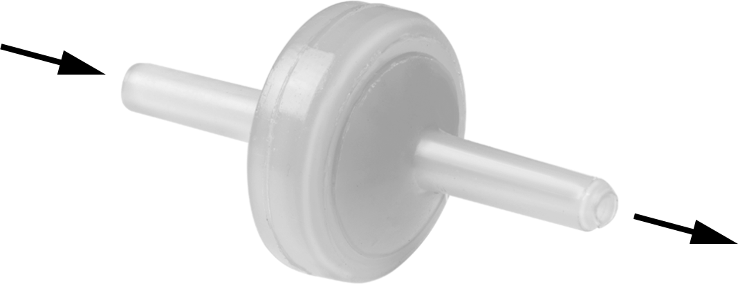 Unthreaded Male Inlet x Unthreaded Male Outlet