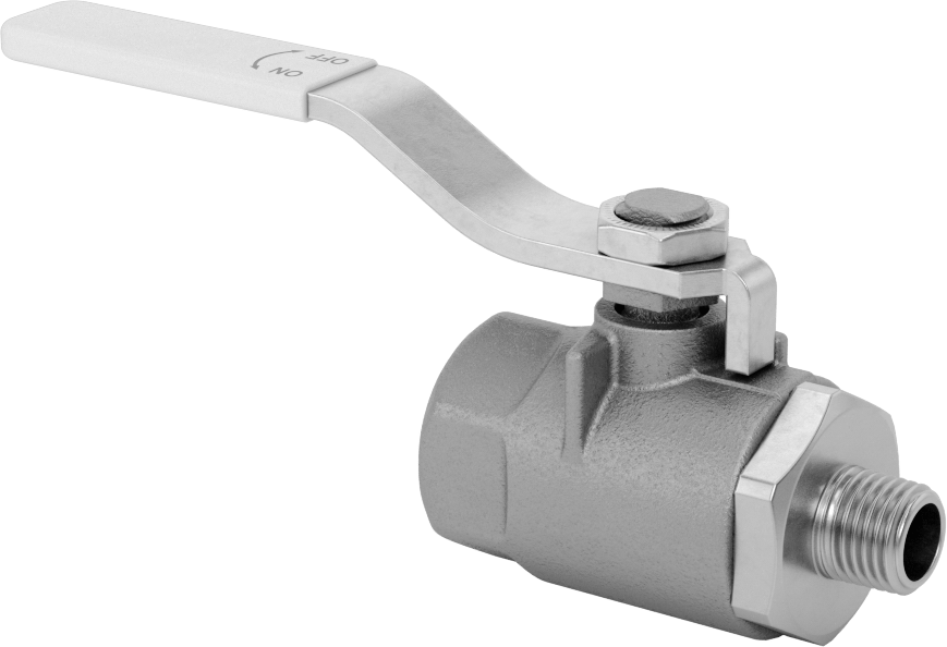 Bronz Gövde Standart Portlu Açma/Kapama Vanası, 1/4 NPT Erkek x 1/4 NPT Dişi