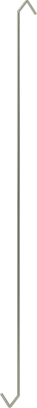 Kaldırma Amaçlı Olmayan Açık Uçlu S-Kanca, V-Kancalı 90 Derece Büküm, 1/8" Kalınlık, 18 inç Kullanılabilir Uzunluk